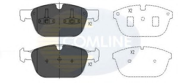 Комплект тормозных колодок, дисковый тормоз COMLINE CBP06069