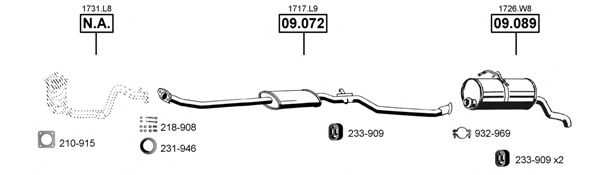 Система выпуска ОГ ASMET PE080635