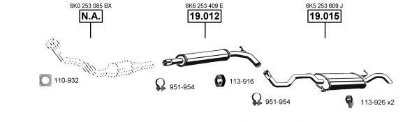 Система выпуска ОГ ASMET SE191125
