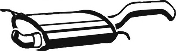 Глушитель выхлопных газов конечный ASMET 03.065