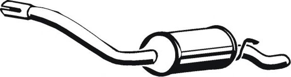 Глушитель выхлопных газов конечный ASMET 07048