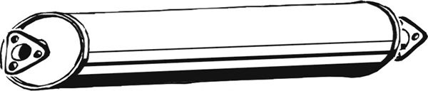 Средний глушитель выхлопных газов ASMET 04046