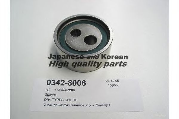 Натяжной ролик, ремень ГРМ ASHUKI 0342-8006