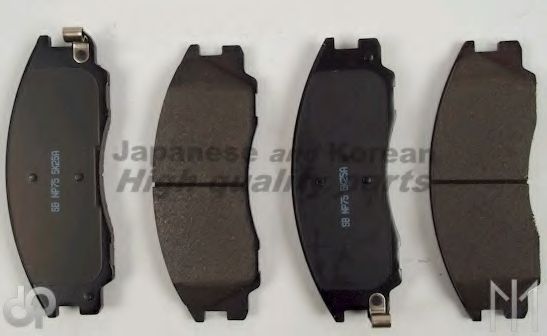 Комплект тормозных колодок, дисковый тормоз ASHUKI 1080-4350A