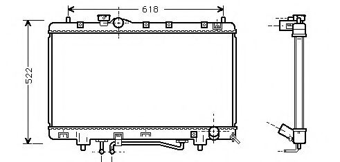 Радиатор, охлаждение двигателя GERI 29311