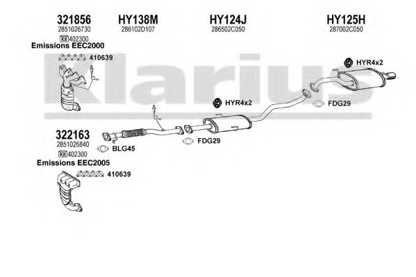 Система выпуска ОГ KLARIUS 450093U
