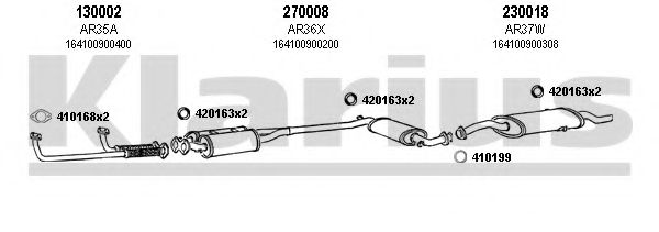 Система выпуска ОГ KLARIUS 030012E