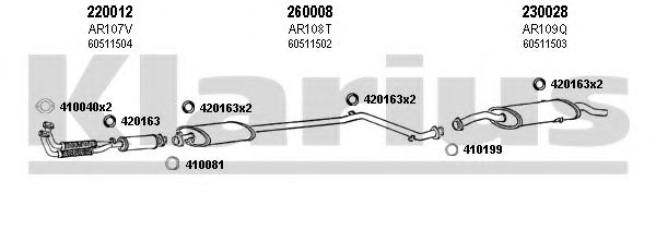 Система выпуска ОГ KLARIUS 030082E