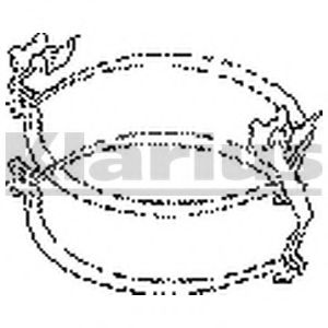 Кронштейн, система выпуска ОГ retec 104055