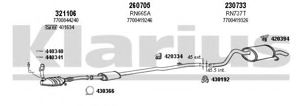 Система выпуска ОГ KLARIUS 721021E