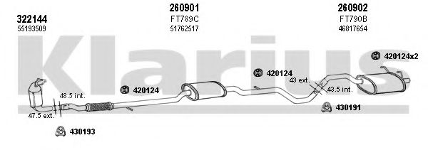 Система выпуска ОГ KLARIUS 330932E