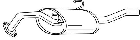 Глушитель выхлопных газов конечный MTS 60526