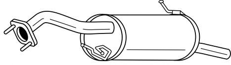 Глушитель выхлопных газов конечный MTS 60389