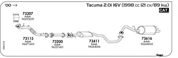 Система выпуска ОГ SIGAM DW019