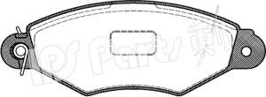 Комплект тормозных колодок, дисковый тормоз IPS Parts IBD-1199
