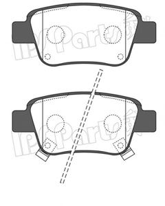 Комплект тормозных колодок, дисковый тормоз IPS Parts IBR-1292