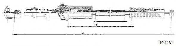 Тросик газа CABOR 10.1131