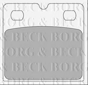 Комплект тормозных колодок, дисковый тормоз BORG & BECK BBP2430