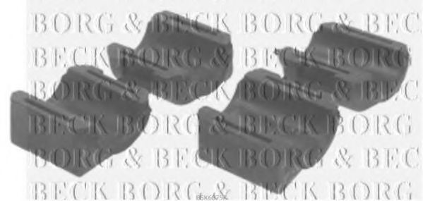 Ремкомплект, соединительная тяга стабилизатора BORG & BECK BSK6879K