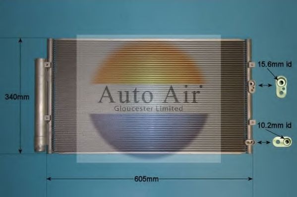 Конденсатор, кондиционер AUTO AIR GLOUCESTER 16-1440