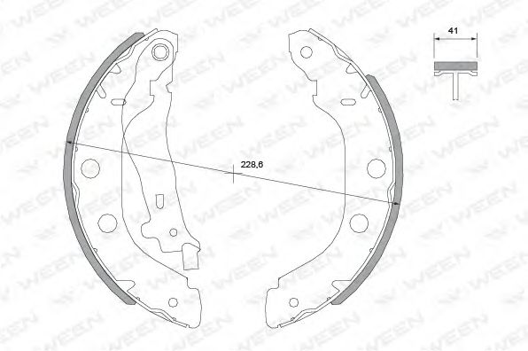 Комплект тормозных колодок WEEN 152-2050