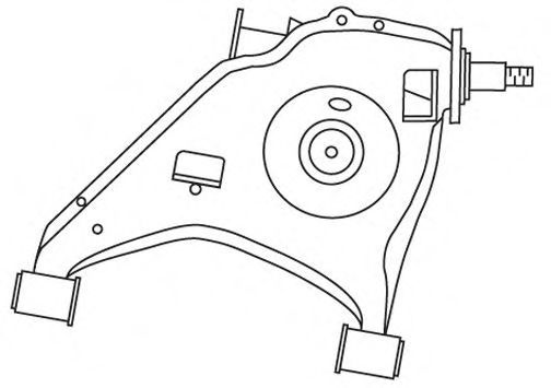 Рычаг независимой подвески колеса, подвеска колеса FRAP 2452