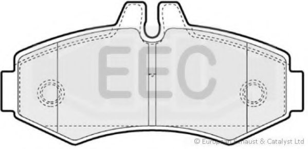 Комплект тормозных колодок, дисковый тормоз EEC BRP1074