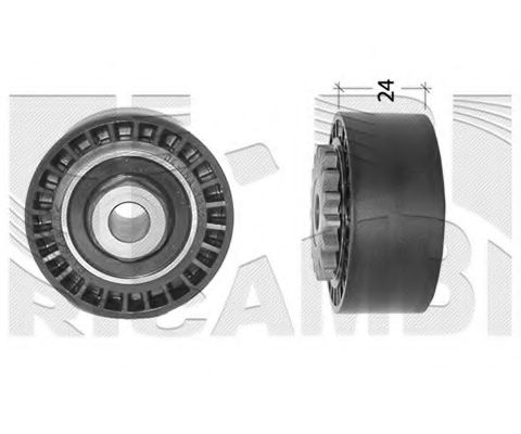 Натяжной ролик, поликлиновой  ремень AUTOTEAM A02336