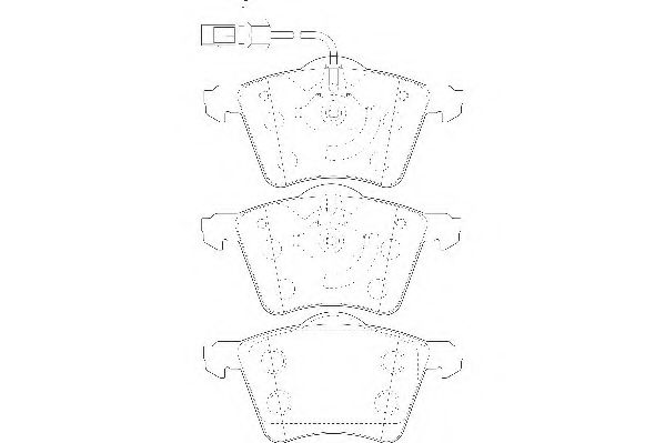 Комплект тормозных колодок, дисковый тормоз WAGNER WBP23418A
