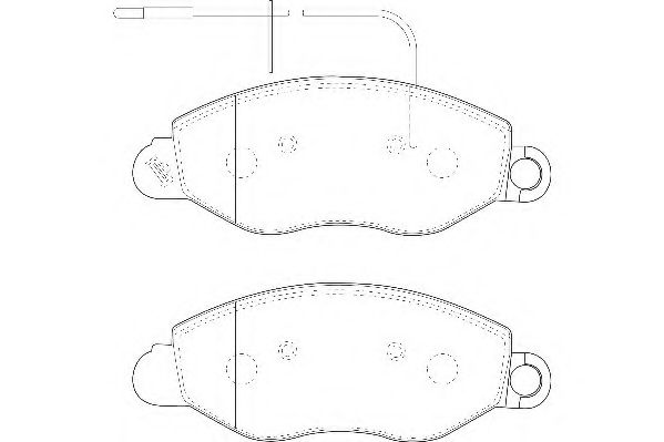 Комплект тормозных колодок, дисковый тормоз WAGNER WBP23434B