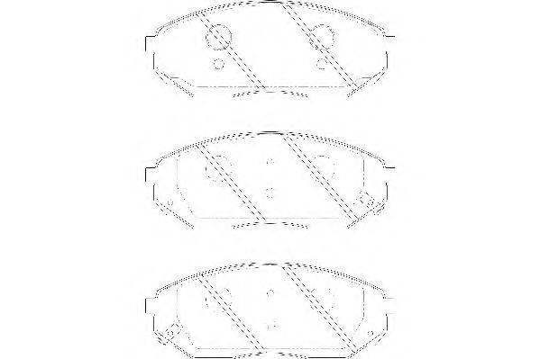 Комплект тормозных колодок, дисковый тормоз WAGNER WBP24092A