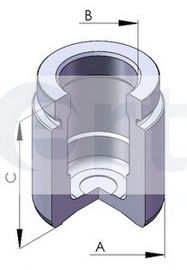 Поршень, корпус скобы тормоза ERT 150582-C