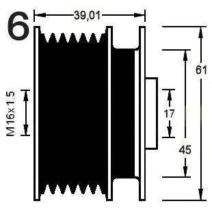 Механизм свободного хода генератора RPK 0380646