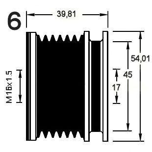 Механизм свободного хода генератора RPK T2724