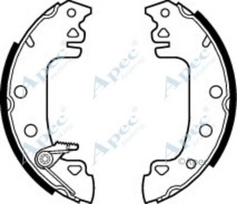 Тормозные колодки APEC braking SHU371