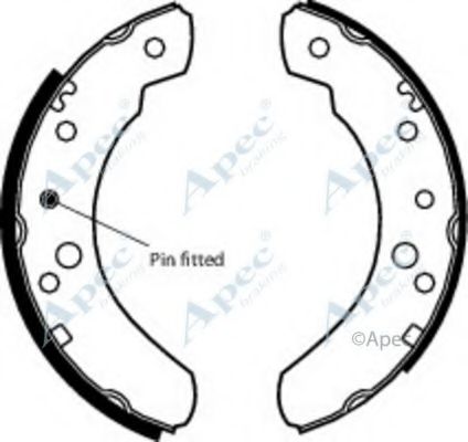 Тормозные колодки APEC braking SHU385