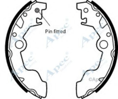 Тормозные колодки APEC braking SHU542