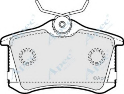 Комплект тормозных колодок, дисковый тормоз APEC braking PAD1249