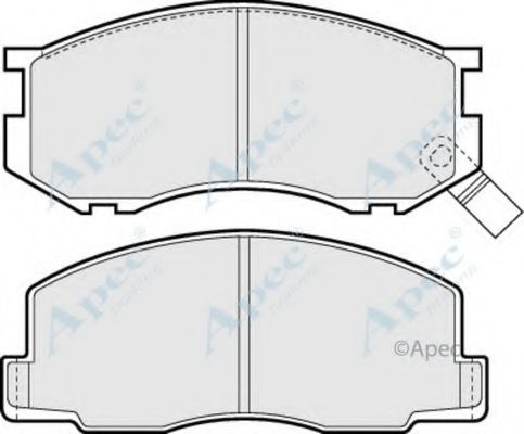 Комплект тормозных колодок, дисковый тормоз APEC braking PAD460