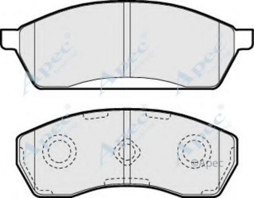 Комплект тормозных колодок, дисковый тормоз APEC braking PAD919