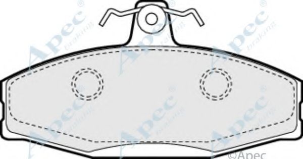 Комплект тормозных колодок, дисковый тормоз APEC braking PAD924