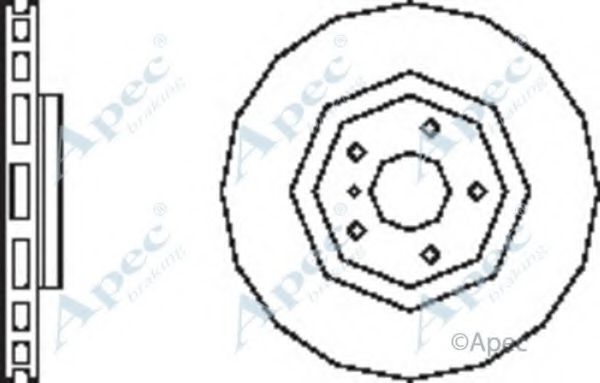 Тормозной диск APEC braking DSK2501