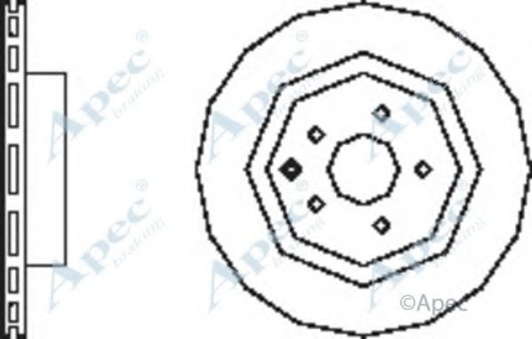 Тормозной диск APEC braking DSK2502