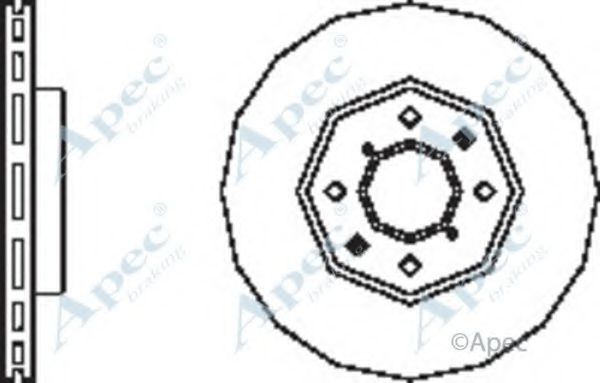 Тормозной диск APEC braking DSK2505