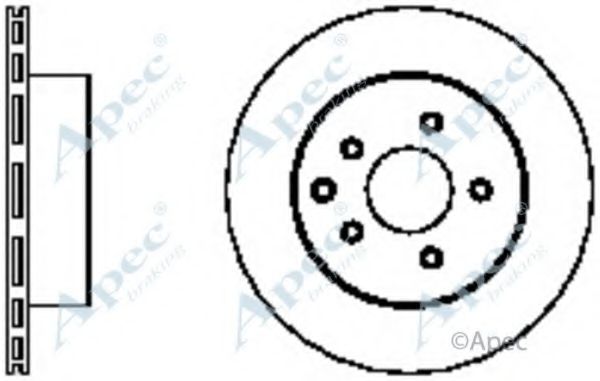 Тормозной диск APEC braking DSK2330