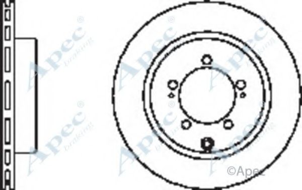 Тормозной диск APEC braking DSK2369
