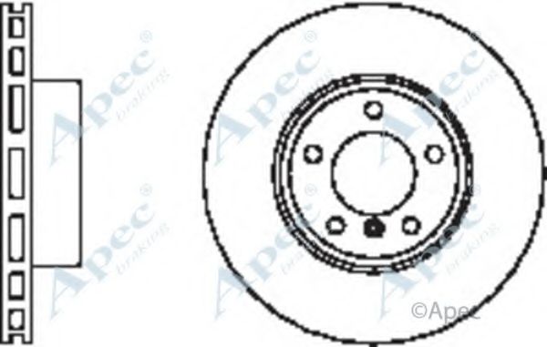 Тормозной диск APEC braking DSK2392