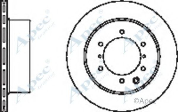 Тормозной диск APEC braking DSK2418