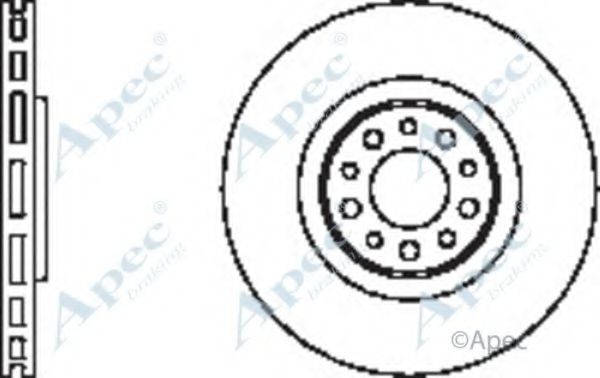 Тормозной диск APEC braking DSK2429