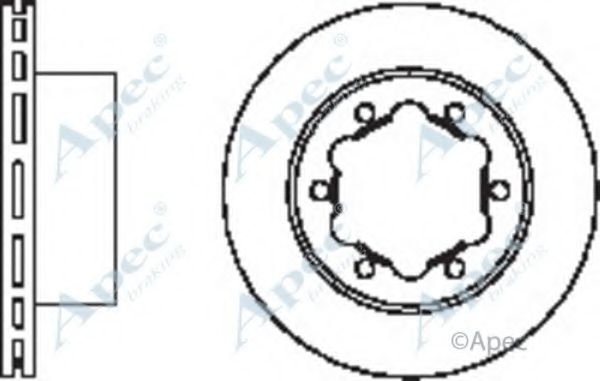 Тормозной диск APEC braking DSK2450